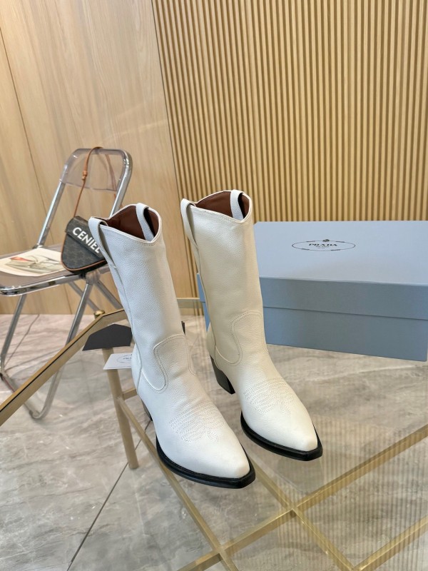Prada Classic Pointed Toe Boots - LY00370/LY00440