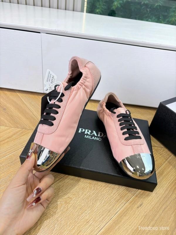 Prada 2025/SS Metal Toe Thin Sole Training Shoes Casual Shoes - LY00280