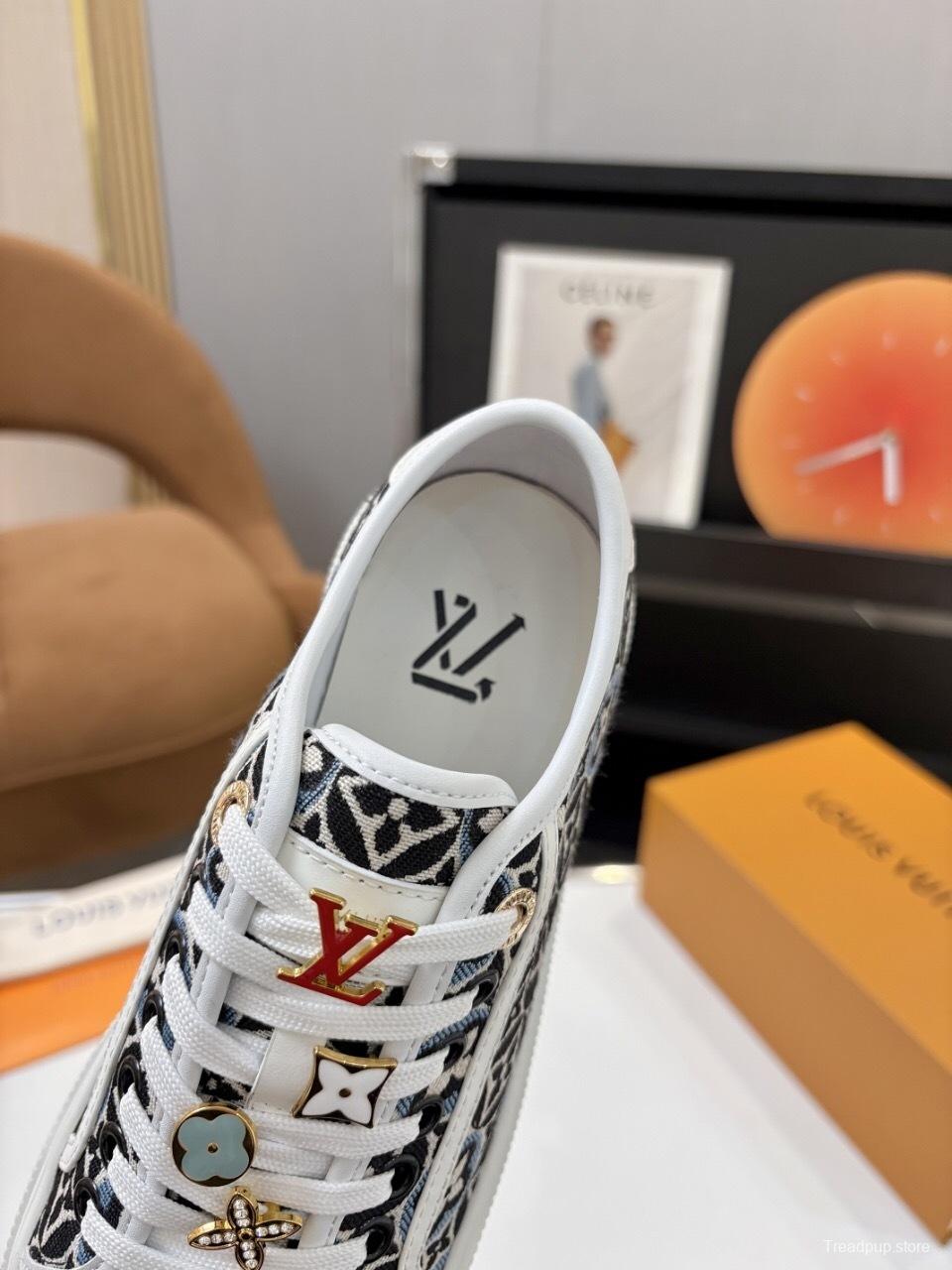 Louis Vuitton Lagoon Series Denim Sneakers with Buckle - AS00300