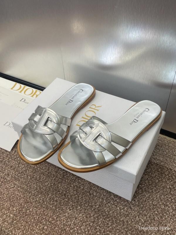 Dior D-Club Jelly Color Hollow Layered Cross Strap Women's Sandals - KFY00280