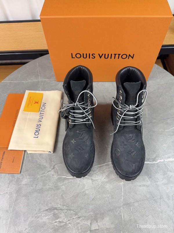 Timberland x LV Monogram Ankle Boots Waterproof Suede - LY00380