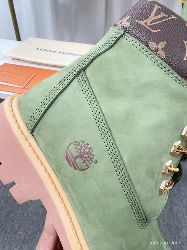 Timberland x LV Monogram Ankle Boots Waterproof Suede - LY00380