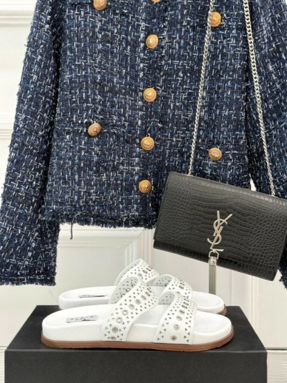 Alaia Spring Summer 2025 Laser-Cut Casual Sandals - KFY00260