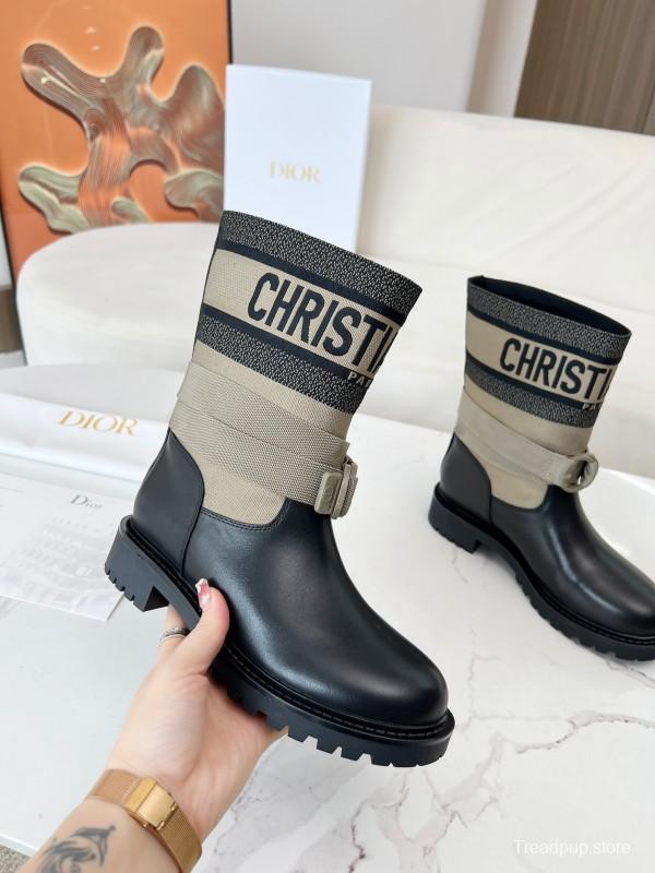 Dior 2025/SS Autumn Winter Boots Retro Work Boots Slip-On - LY00320