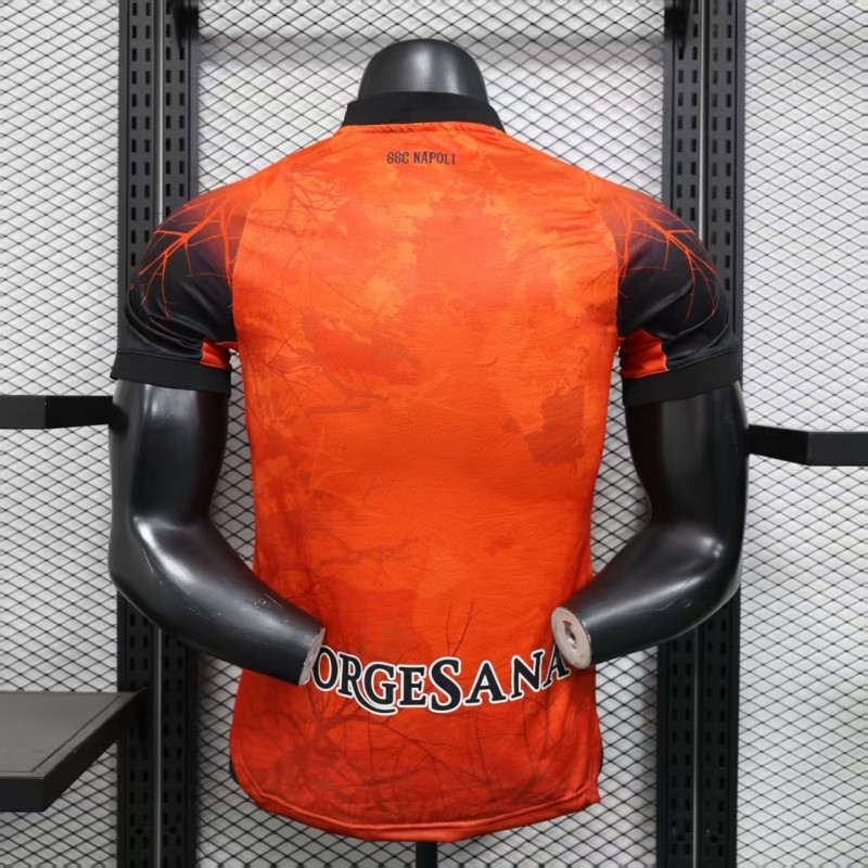 Player Version 25/26 Napoli Halloween Orange Jersey-Glow In Dark
