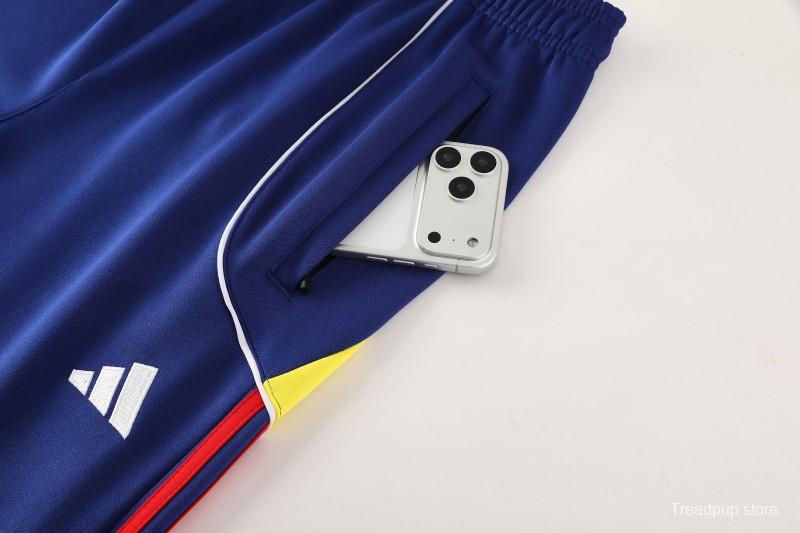 25/26 Arsenal FC Royal Blue Full zipper Jacket Tracksuit+ long pants