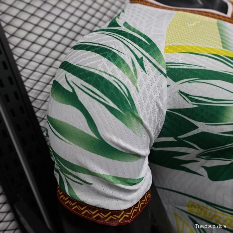 Player Version 2026 Mali Away White with Eagle Pattern Jersey