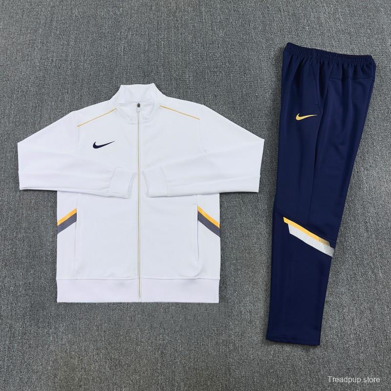2026 NIKE White Full Zipper Jacket + Long Pants
