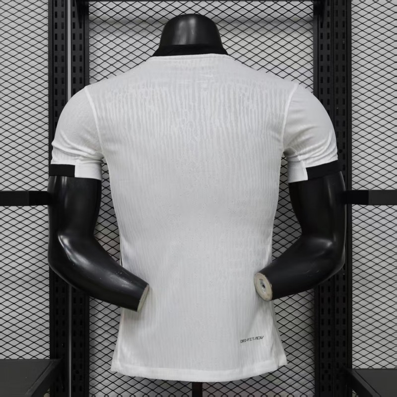 Player Version 26/27 Vasco da Gama Away White with Black Diagonal Sash Jersey