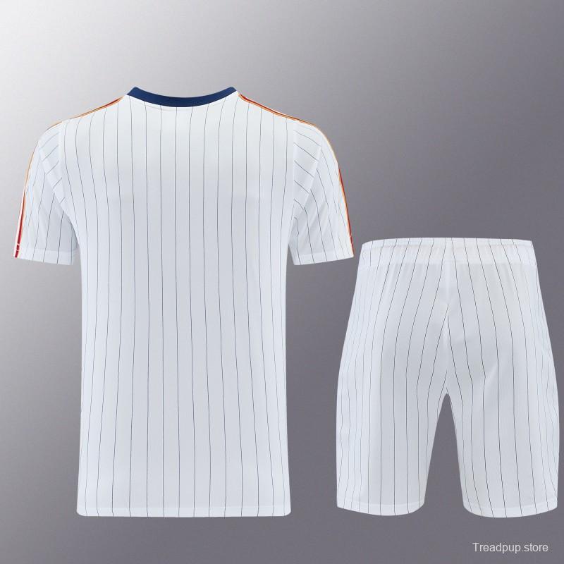 26/27 AS Roma White Short Sleeve+Soccer Shorts