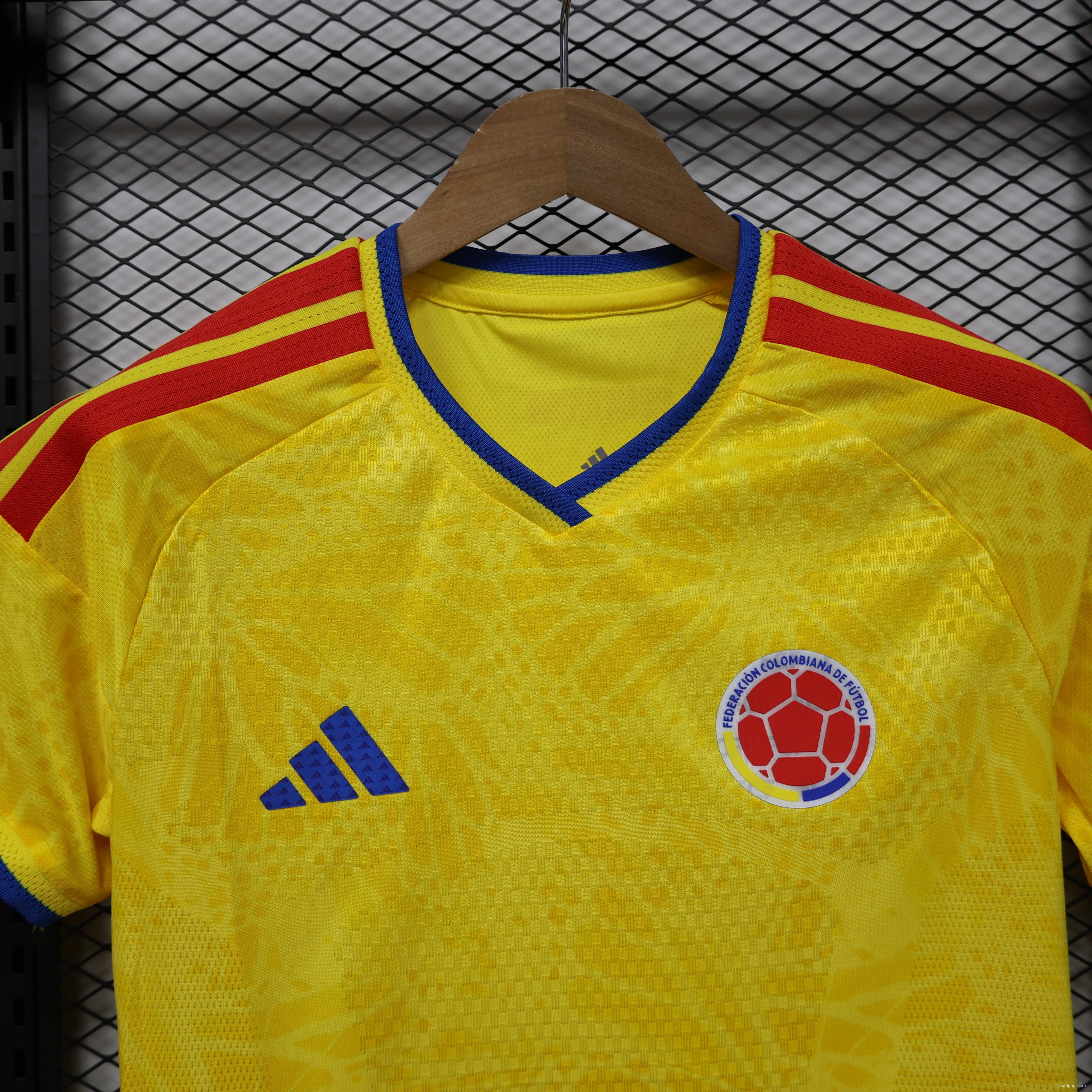 Player Version 2026 Colombia Women Yellow Home Jersey
