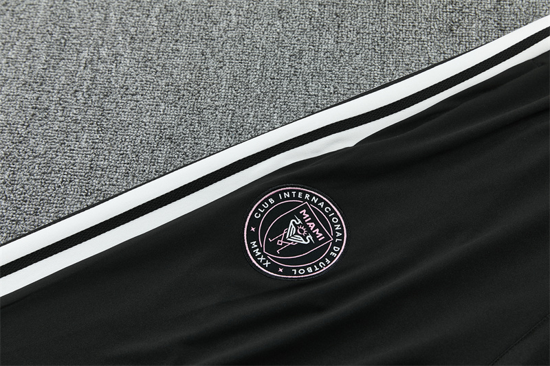 2026 Inter Miami CF Pink  Half Zipper Jacket Tracksuit + Black Long Pants