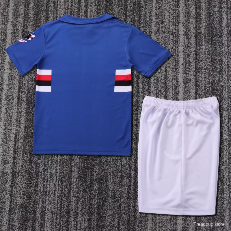 Retro Kids 1990/91 Sampdoria Home Jersey
