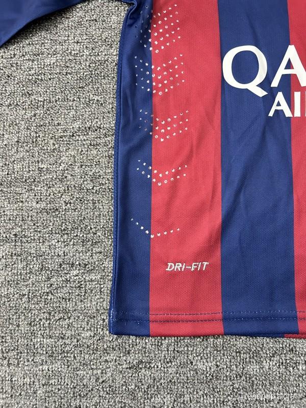 Retro Kids 14/15 Barcelona Home Long Sleeve Jersey