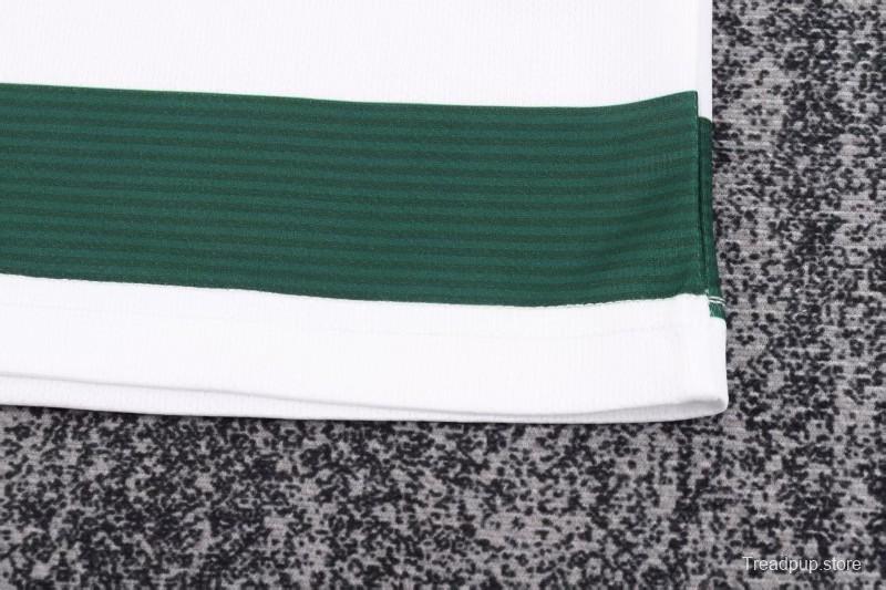 Retro Kids 01/03 Sporting CP White Green Home Long Sleeve Jersey