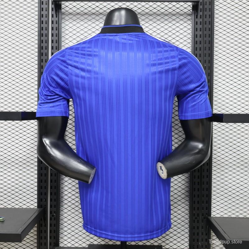 Player Version 2026 Adidas Originals Retro Style Royal Blue Stripe Football Jersey