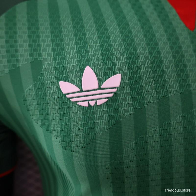 Player Version 26/27  Algeria Green Stripe V-Neck Special Edition Jersey