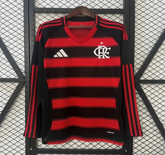 25/26 Long Sleeve Flamengo Home Jersey