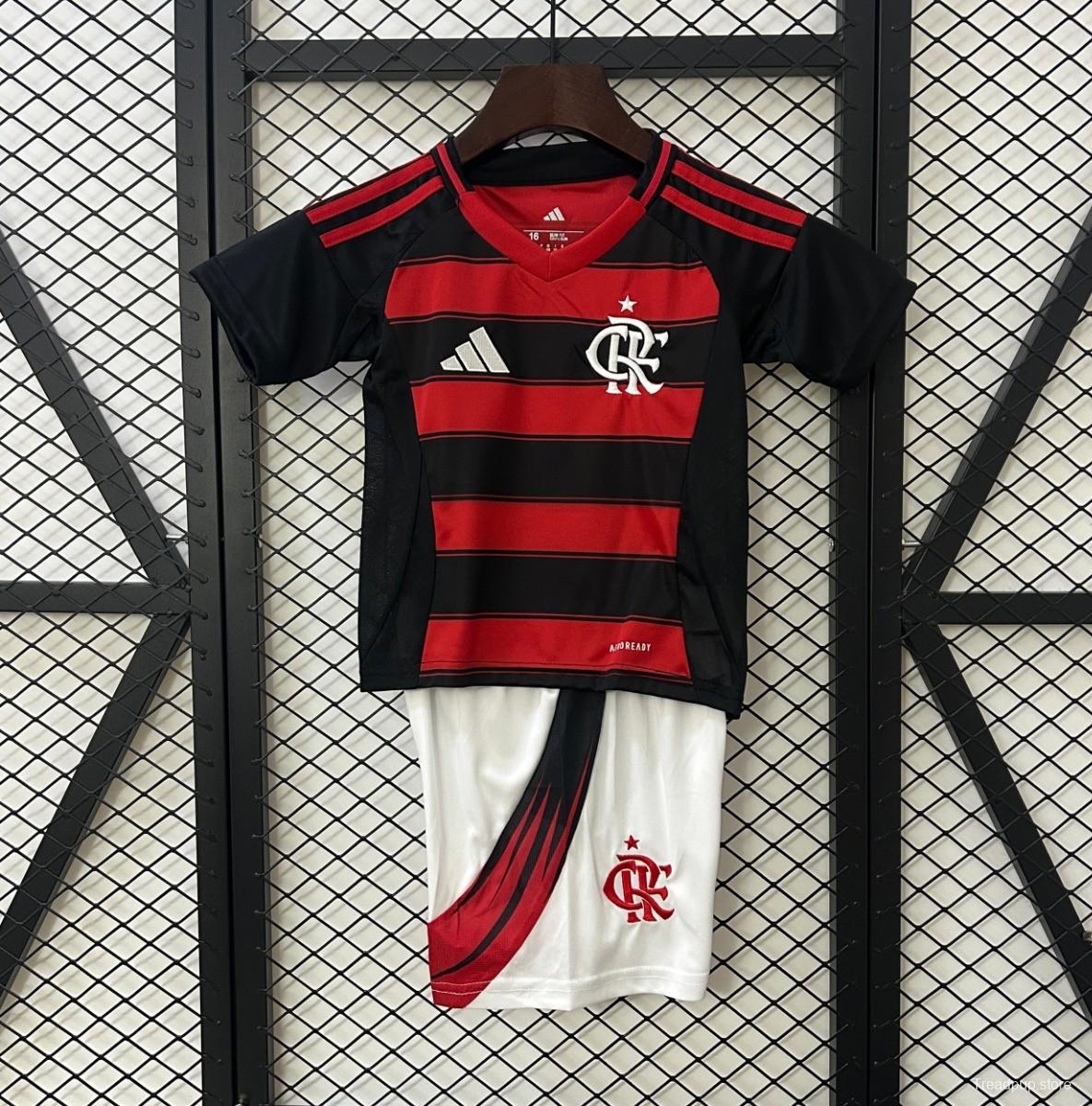 25/26 Kids Flamengo Home Size 16-28 Jersey