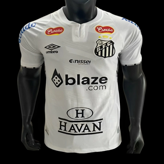 25/26 Santos Home Jersey With Full Sponsors