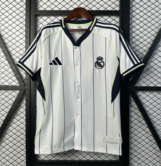 25/26 Real Madrid US Pack Baseball Jersey