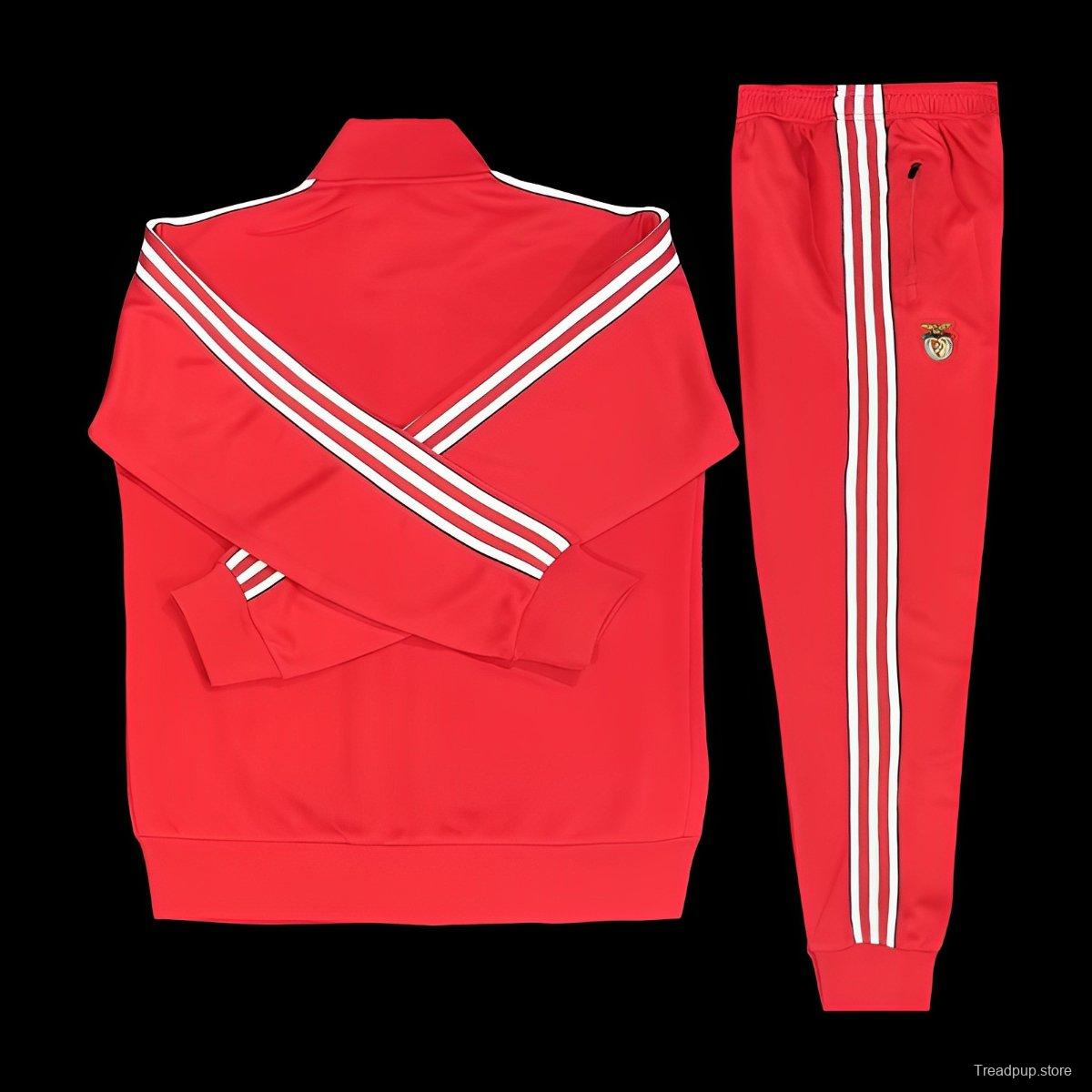 25/26 Benfica Red Full Zipper Tracksuit + Long Pants