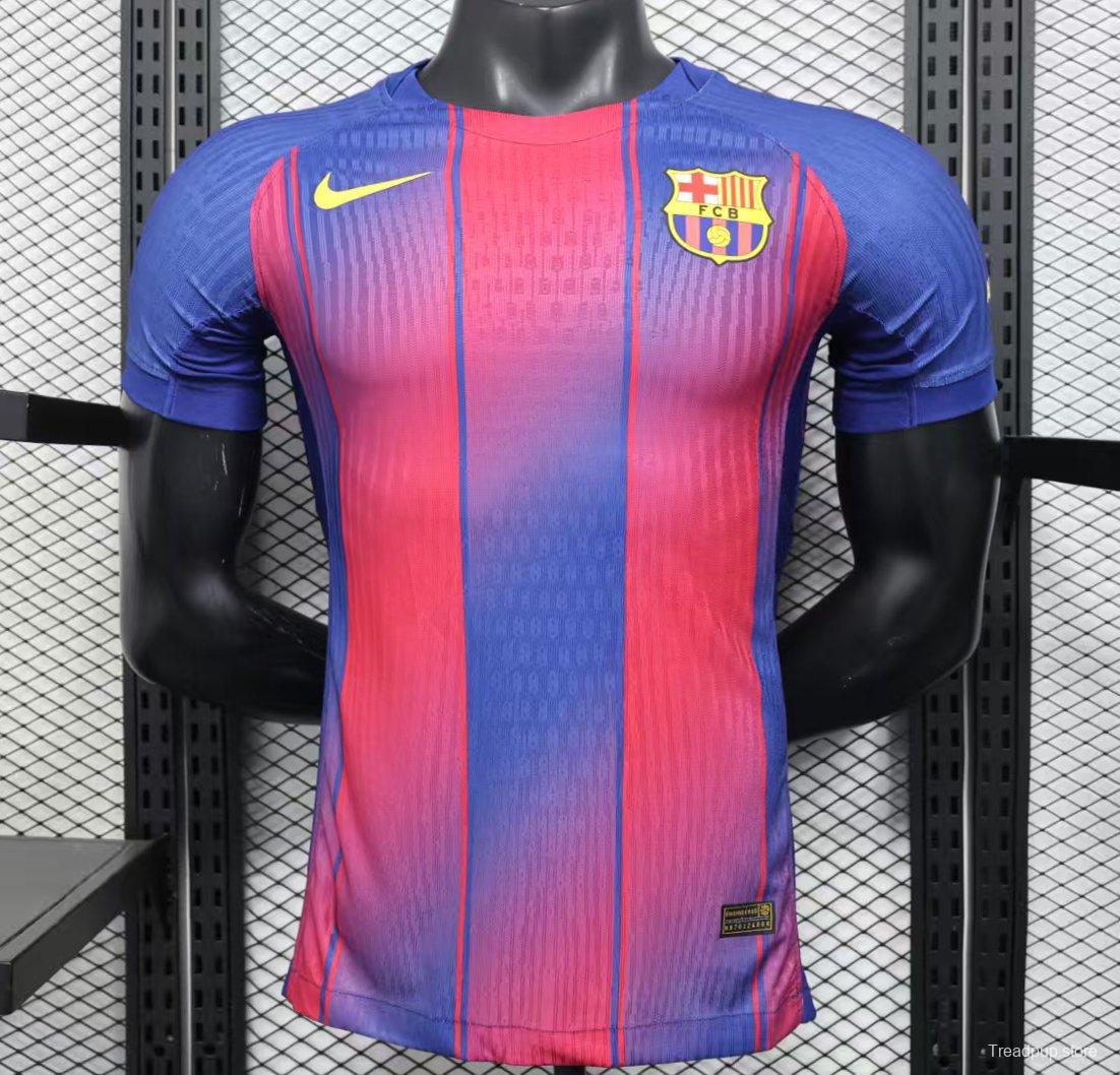 Player Version 25/26 Barcelona Home Jersey Without Sponsor