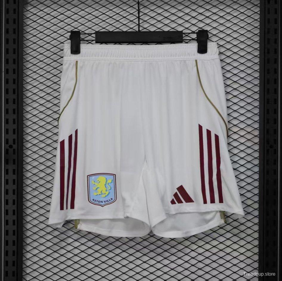 Player Version 25/26 Aston Villa White Shorts