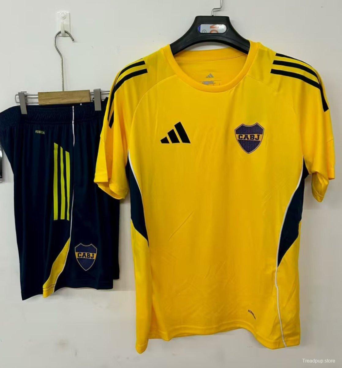 25/26 Boca Juniors Pre-Match Jersey Yellow+ Shorts