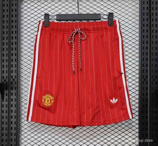 Player Version 25/26 Manchester United Red Adidas Original Shorts