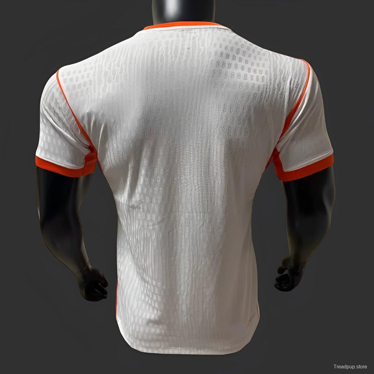 Player Version 2026 Netherlands Away White Jersey