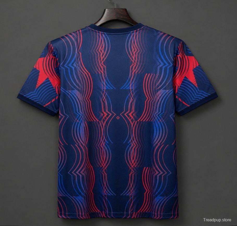 26/27 Barcelona Pre-Match Dark Blue/Red/Gold Jersey