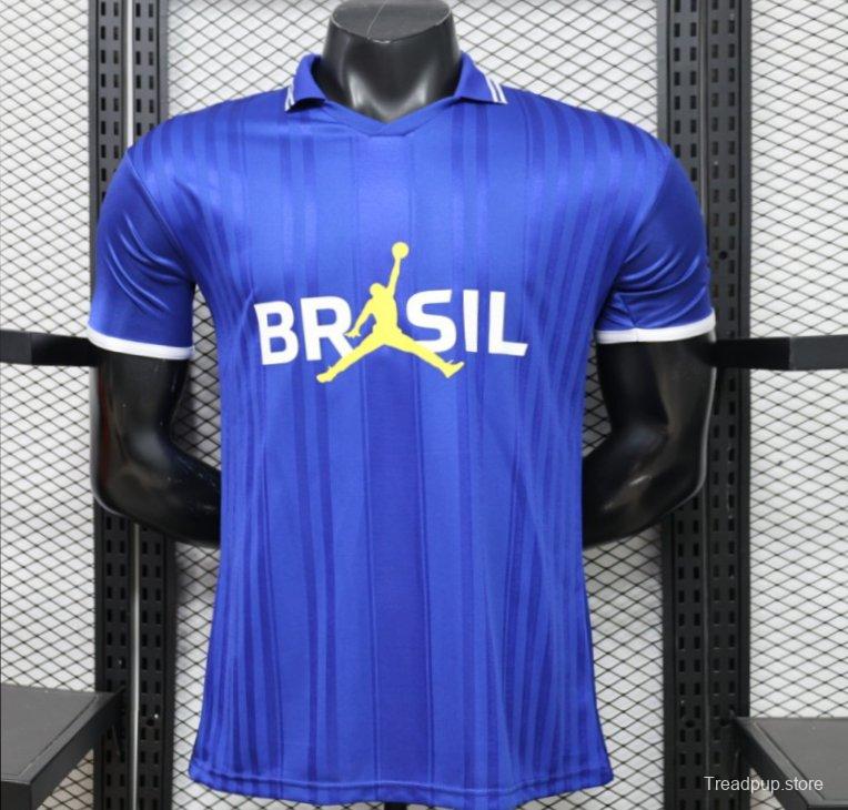 Player Version 2026 Brazil × Jordan Brand Royal Blue Special Edition Jersey