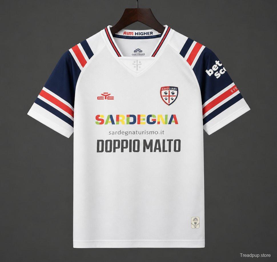 26/27 Cagliari Calcio Away White Jersey